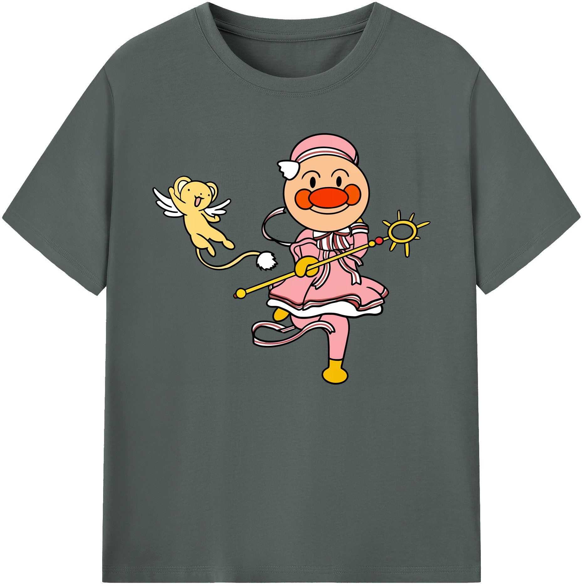 （画像用） アンパンマン Anpanman 綿100％ メンズ半袖Tシャツ｜肌触りやわらか＆通気性